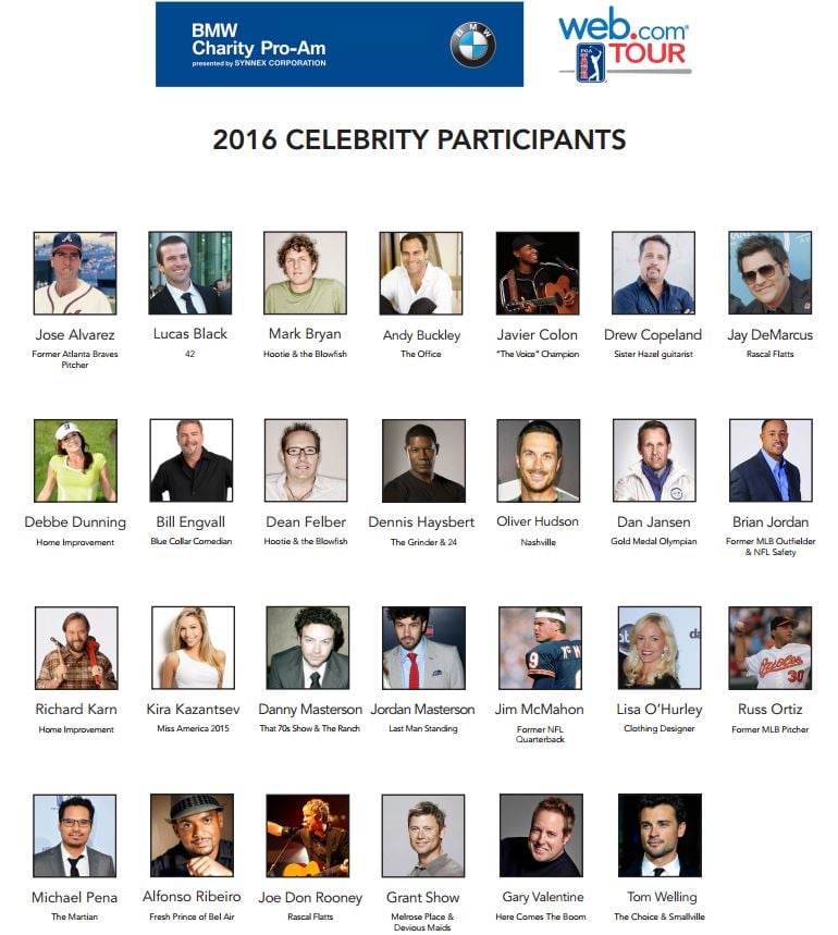 Bmw charity pro am 2013 celebrities #7