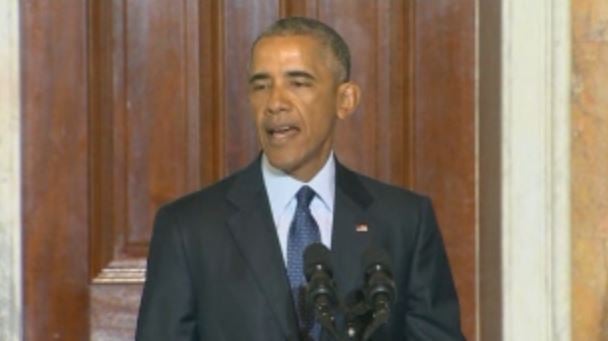 Obama speaks on Tuesday (Courtesy: CNN)