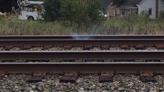 Fire along railroad tracks in Berea area. (Sep. 21, 2016/FOX Carolina)
