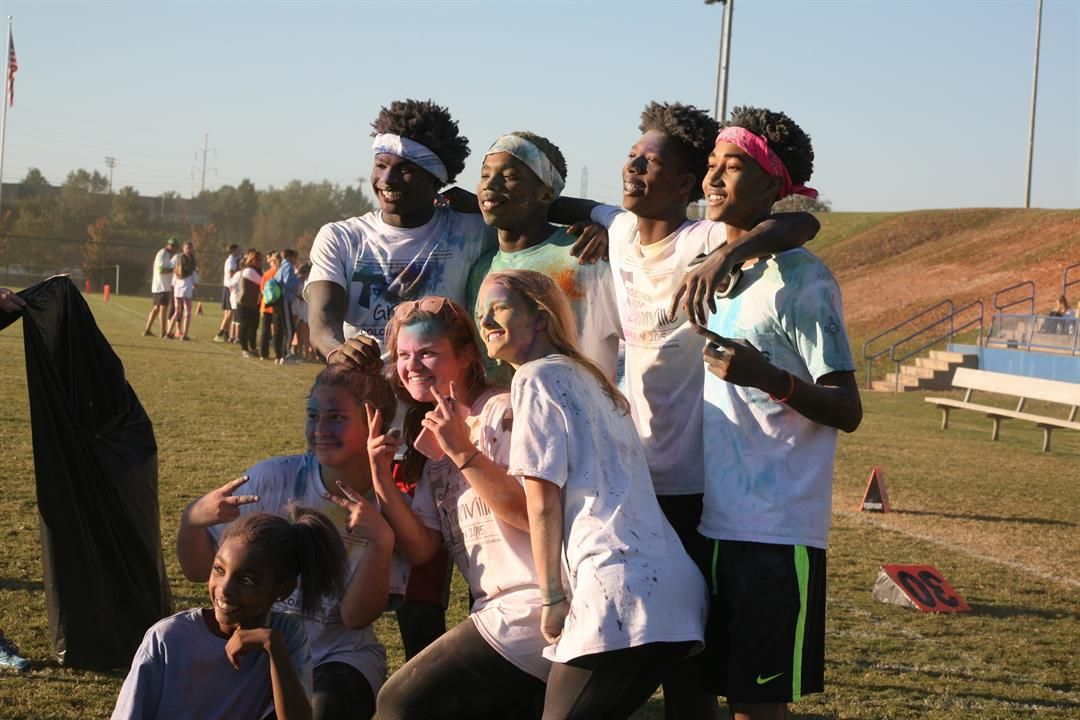 Participants in the 2016 Color Run fundraiser (Courtesy: St. Joseph's Catholic School).