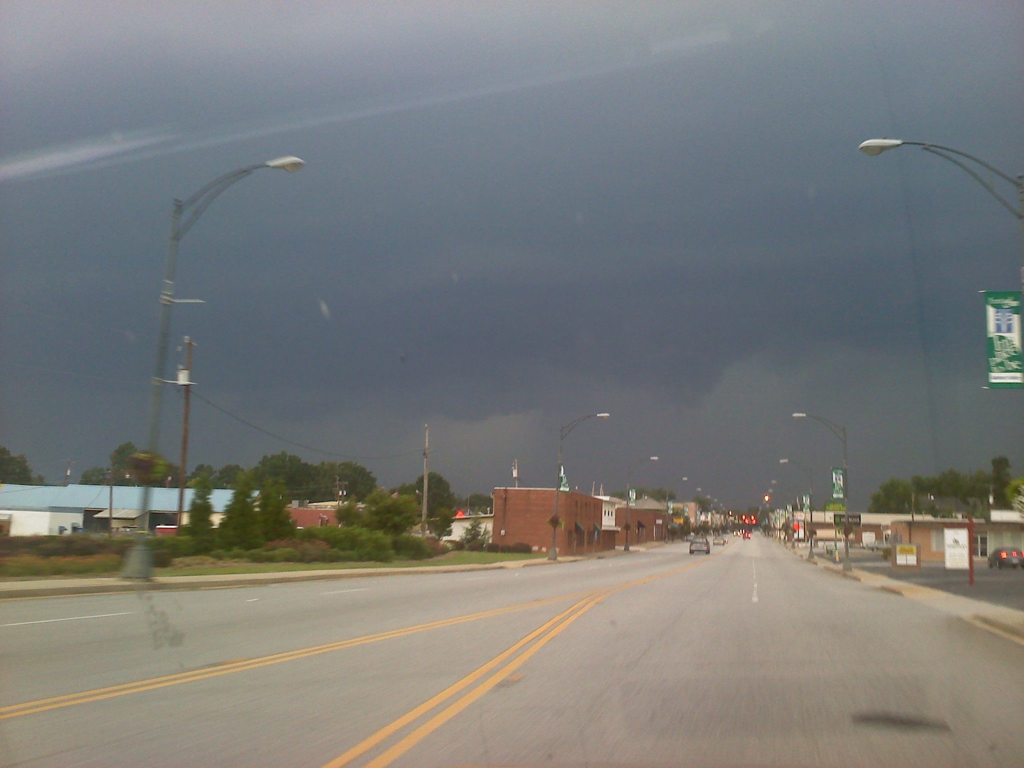 Dark sky over Fountain Inn. Photo submitted by a FOX Carolina viewer.