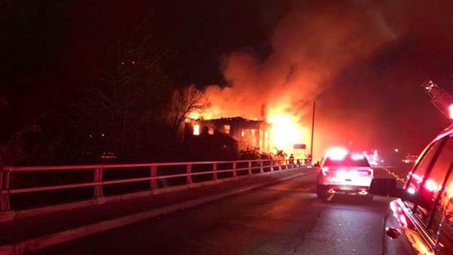 Structure fire on Poinsett Highway (Source: Parker FD)