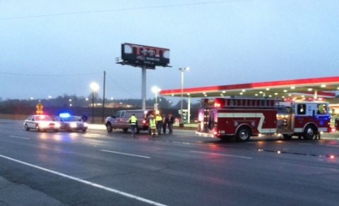 crash seneca down deadly firefighters enforcement carolina law fox scene clemson breaks killed hit man his car after