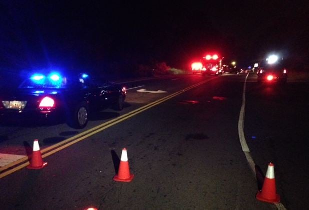 Scene of crash involving deputy (FOX Carolina/ June 8, 2015)