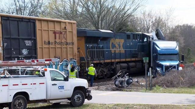 Officials: Tractor-trailer hit by train in Laurens County - FOX Carolina 21